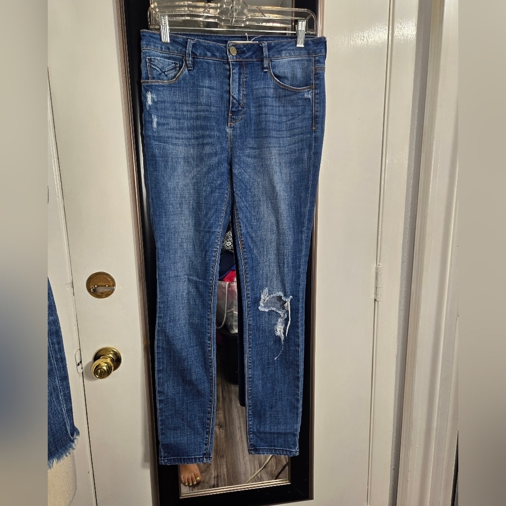 Unpublished Skinny Jeans Distressed Sz 28